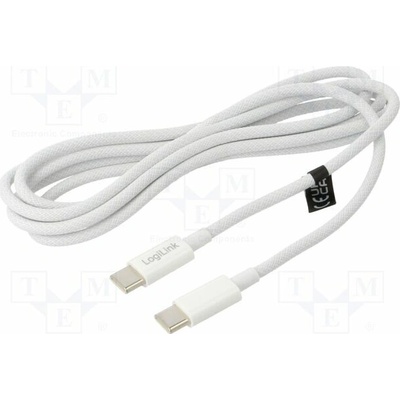 Logilink CU0342 USB 2.0 USB C vidlice z obou stran 1,5m bílý