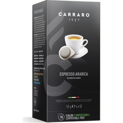 Carraro Espresso Arabica porciovaná káva 18 x 7 g