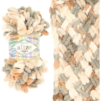 Alize Puffy Color 5926 hnědá