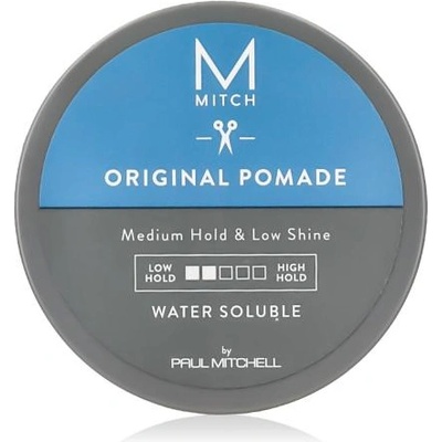 Paul Mitchell Mitch Original Pomade помада за коса със силен блясък и гъвкаво фиксиране 85 g за мъже