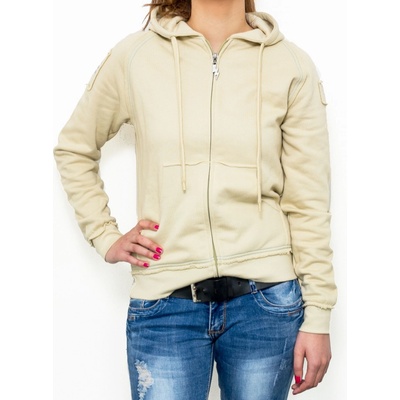 Elerctric zip hood beige no logo