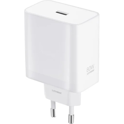 OnePlus supervooc мрежово зарядно устройство usb гнездо 80w, бързо зарядно устройство, БЯЛО 57983113292 (57983113292)