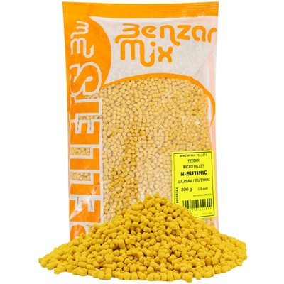 Benzar Mix Mikro Pelety Feeder 800g 1,5mm Kyselina Maslová