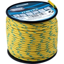 CONNEX PES pletené lano 16-pramenné, 3 mm × 25 m, žltá/zelená/modrá