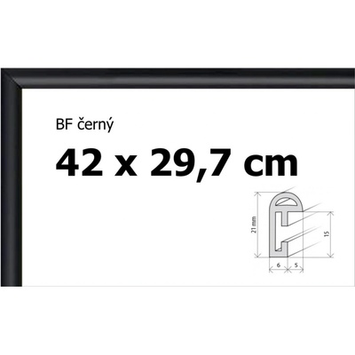 BFHM Plastový rám 42x29,7cm A3 černý – Zboží Dáma