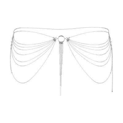 Bijoux Indiscrets Magnifique Waist Jewelry, Erotický šperk na boky stříbrná