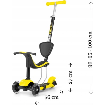 Milly Mally Scooter Little Star žlutá