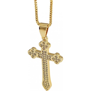 HARAHU Колие Gold Cross - Златен KP23306 (23306)