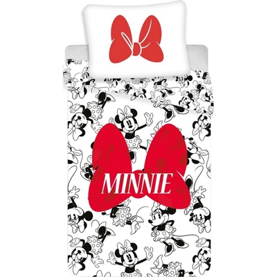 Jerry Fabrics Obliečky Minnie red bow 140x200 70x90