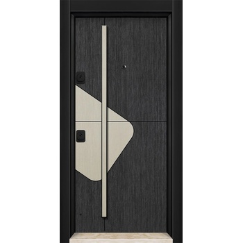 Image 1 of Starsteeldoor Блиндирана врата d-06 Черен-бял плат (цена без монтаж)