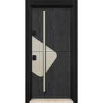 Starsteeldoor Блиндирана врата d-06 Черен-бял плат (цена без монтаж)
