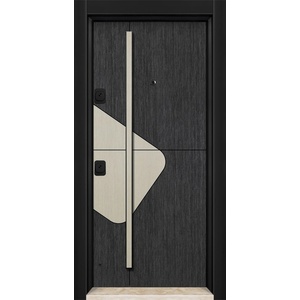 Starsteeldoor Блиндирана врата d-06 Черен-бял плат (цена без монтаж)