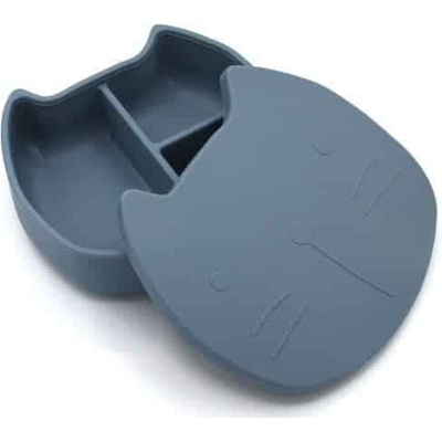 The Cotton Cloud Silikónový desiatový box Pippa Smokey Blue