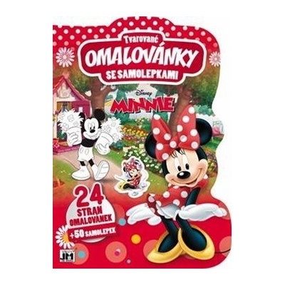Tvarované omalovánky se samolepkami Minnie