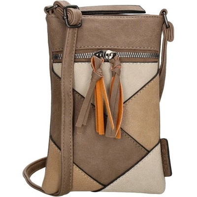 Beagles kožená kabelka na mobil "Zaffira" Hnedá