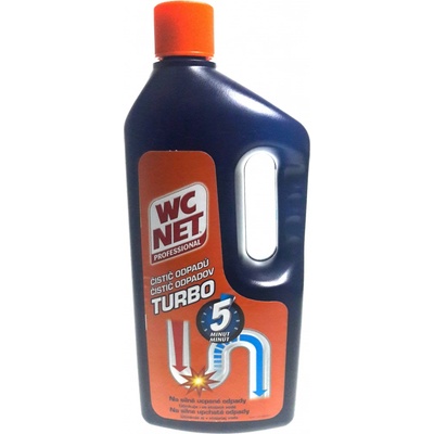 Wc Net Turbo gelový čistič odpadů zprůchodní i beznadějně ucpané odpady 1 l