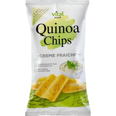 Vital snack Qunioa Chips Creme fraiche 60 g
