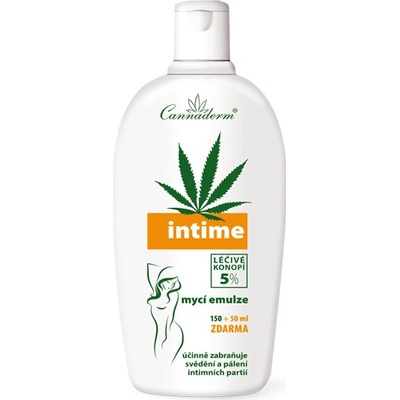 Cannaderm Intime emulze pro intimní hygienu 150 ml + 50 ml