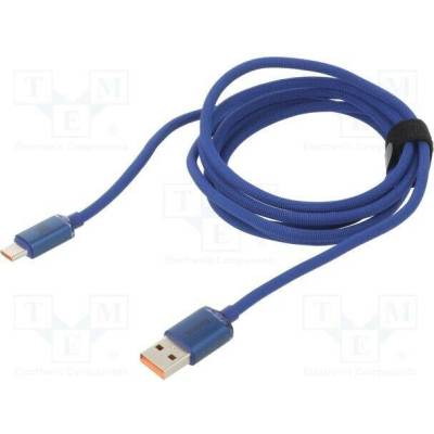 Baseus CAJY000503 USB 2.0, USB A vidlice, USB C vidlice, 2m, modrý