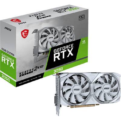 MSI GeForce RTX 3050 VENTUS 2X XS OC WHITE 8GB GDDR6 128bit
