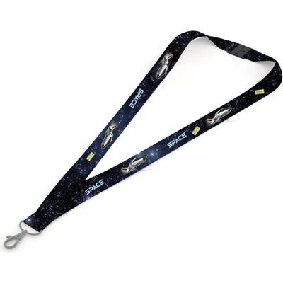 Snúrka na krk OXYBAG 9-20323NN Space s karabínkou