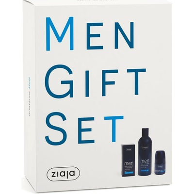Ziaja Men pleťový krém 50 ml + sprchový gél 300 ml + antiperspirant roll-on 60 ml darčeková sada
