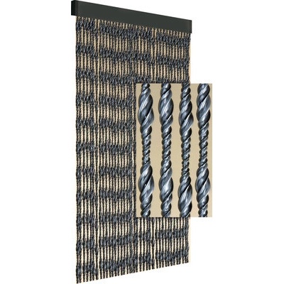 Záves na dvere EMBER čierna 90x210 cm