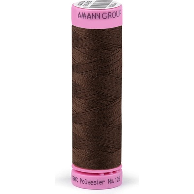 Stoklasa Polyesterové nitě návin 100 m Aspo Amann Balení: 5 ks, Varianta: 0975 Chocolate Brown 0975 Chocolate Brown