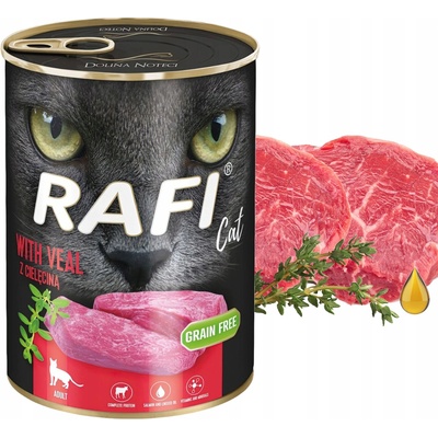 Rafi Cat Adult Grain Free s teľacím 400 g
