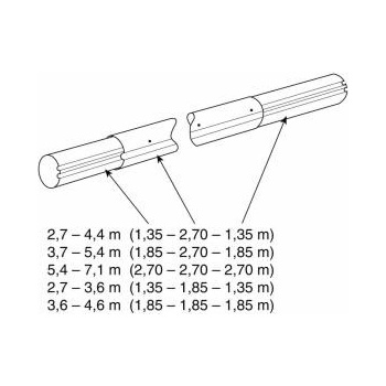 VÁGNER POOL Teleskopická navíjecí tyč 2,7–4,4 m