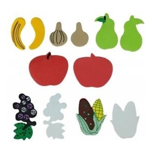 TITANUM Foam stickers fruits, vegetables mix 51pcs
