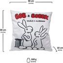 MÚ Vankúš Bob&Bobek biely 30x30