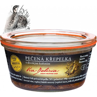 Via Delicia Pečená křepelka s divokým kořením 210 g – Zboží Dáma