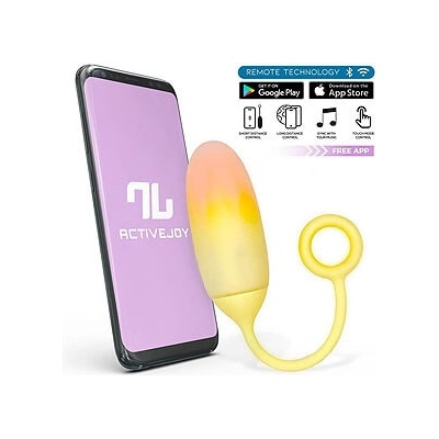 InToYou App Series Vibrating Egg with App Double Layer Silicone Orange-Yellow