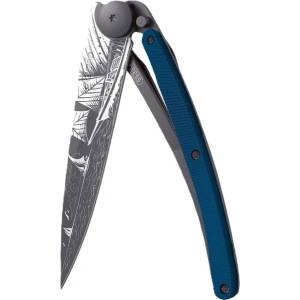 DEEJO 1gm041 tattoo aluminum / Ултралеко джобно ножче с алуминиева дръжка (1gm041)