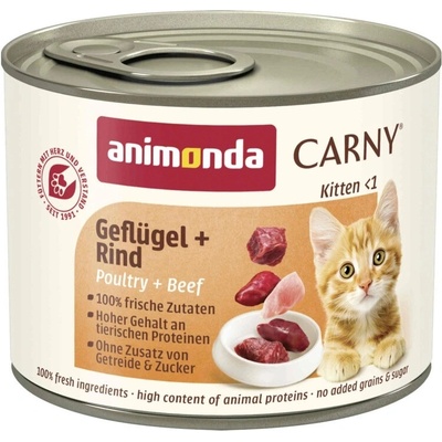 Animonda Carny Kitten hovädzie mäso hydina 200 g