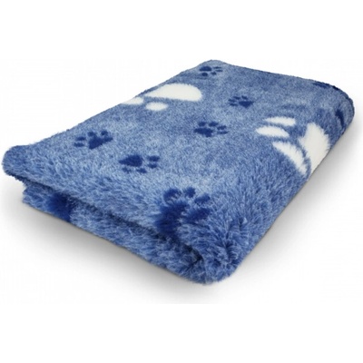 VetBed modrá s bílou a modrou tlapkou – Zboží Dáma