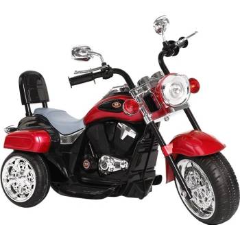 Lean Toys Elektrická motorka TR1501 1x35W predné LED svetlá MP3 USB červená