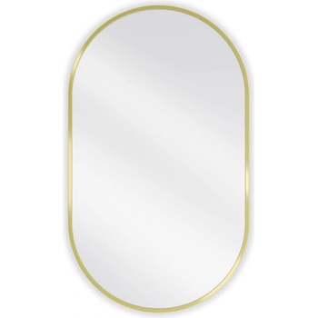 Mexen Loft овално огледало за баня 85 x 50 см, златна рамка - 9851-085-050-000-50 (9851-085-050-000-50)