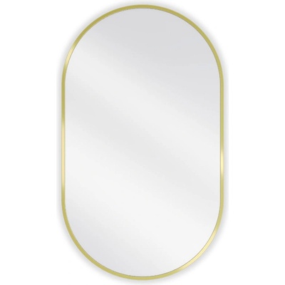 Mexen Loft овално огледало за баня 85 x 50 см, златна рамка - 9851-085-050-000-50 (9851-085-050-000-50)