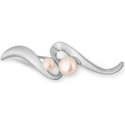 JVD Stříbrná brož s perlou SVLD0012XD2P100