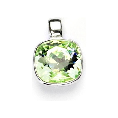 Čištín Stříbrný přívěsek se Swarovski krystalem chryzolit P 1375