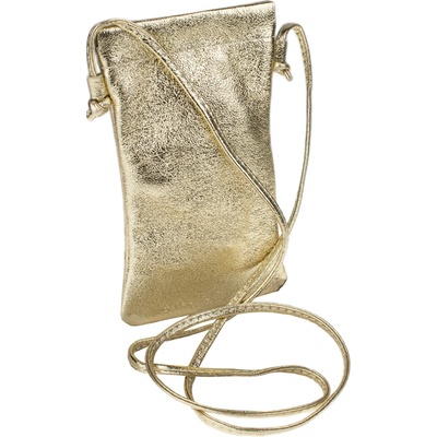 NovaKabelka.cz Mia Oro kožená italská crossbody kabelka zlatá