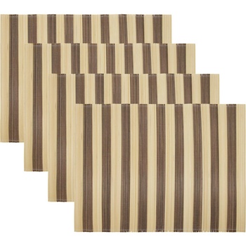 House Doctor Подложки за чинии Rayas кафяви 4 бр (266550027)