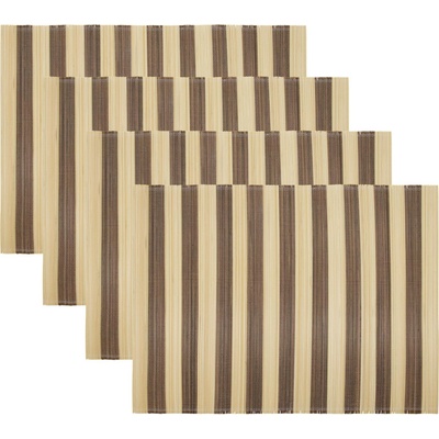 House Doctor Подложки за чинии Rayas кафяви 4 бр (266550027)