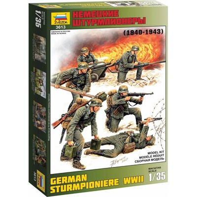 ZVEZDA Model Kit figúrky 3613 Germánium Sturmpioniere WWII rerelease 1:35