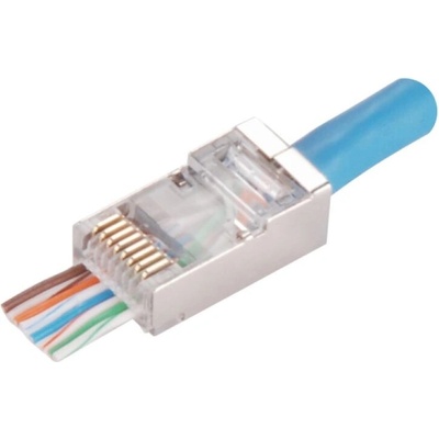 ALANTEC Prechodový tienený konektor RJ45 kat. 5e (balenie 100 ks)