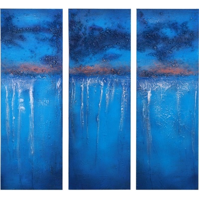 Obraz Dalmart ručně malovaná abstrakce 90x90cm třídílný