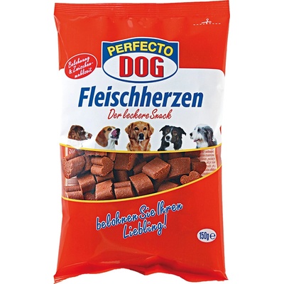 Perfecto Dog Masová srdíčka 150 g