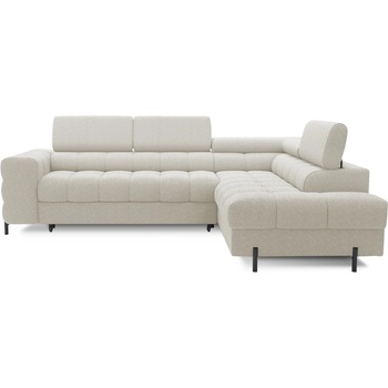 Eltap Кремав разтегателен ъглов диван с място за съхранение от букле (десен ъгъл L форма) Ferucce - ELTAP (CO-FER-RT-18ROY)